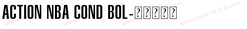 Action NBA Cond Bol字体转换